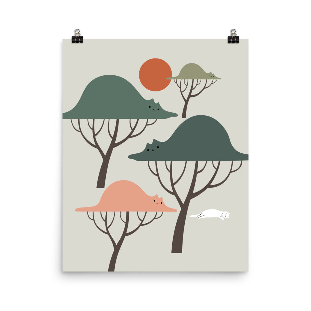 Cat Landscape 128 - Art print