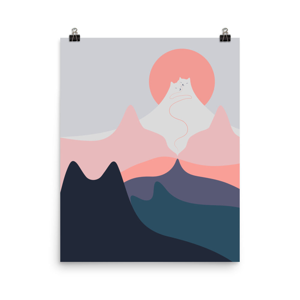 Cat Landscape 129 - Art print