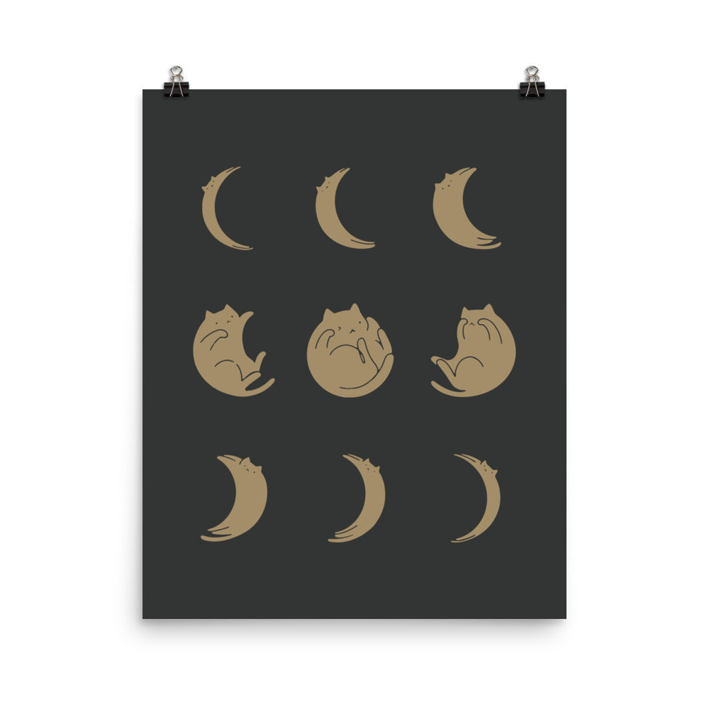 Cat Landscape 136: Cat Moon - Art print