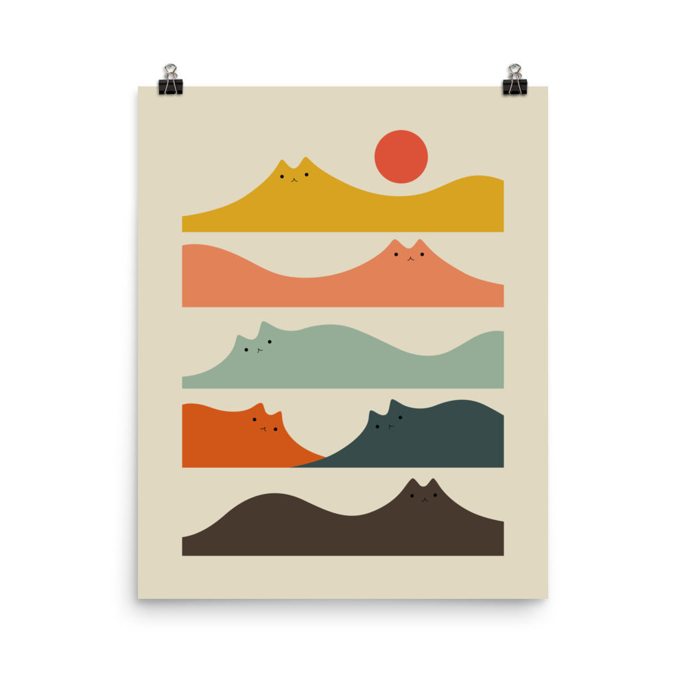 Cat Landscape 141 - Art print