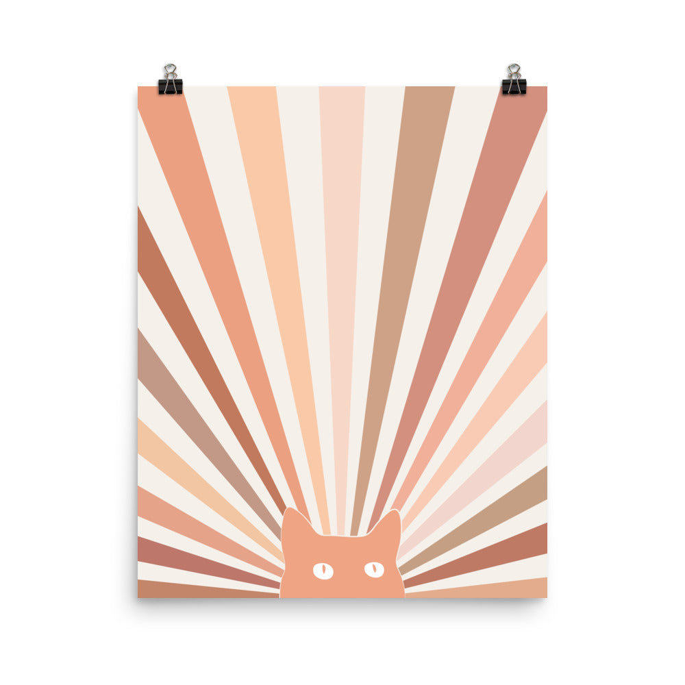 Cat Landscape 142A: The Sun - Art print