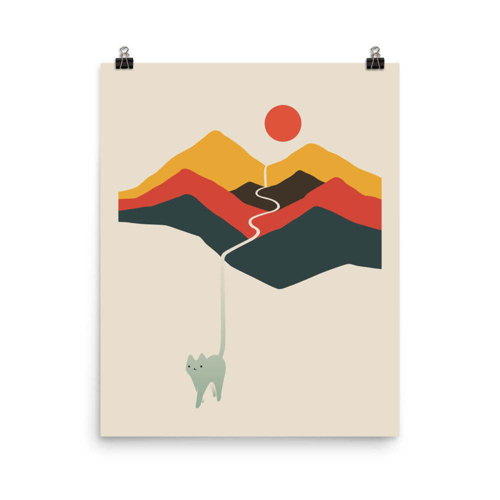 Cat Landscape 149 - Art print