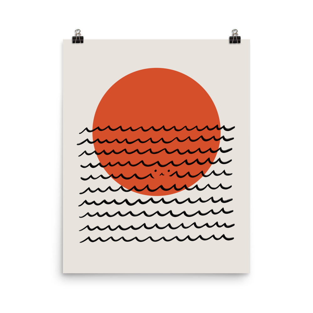 Cat Landscape 160: Meow you see me - Art print