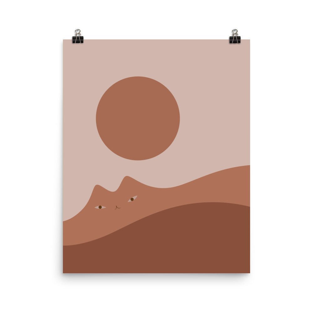 Cat Landscape 161A - Art print