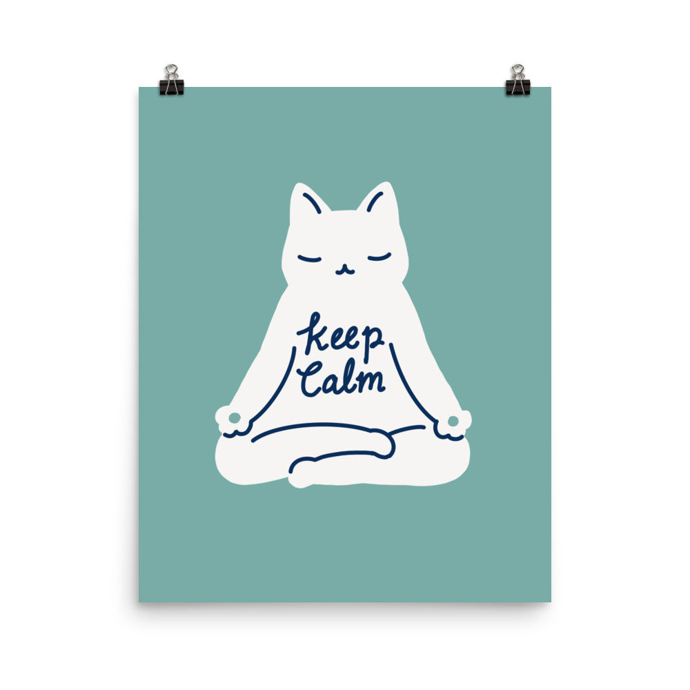 Keep Calm Cat - Art print