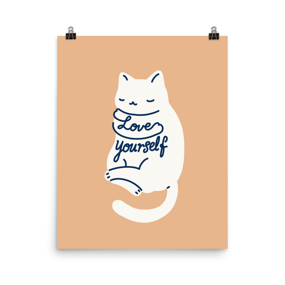 Love Yourself Cat - Art print