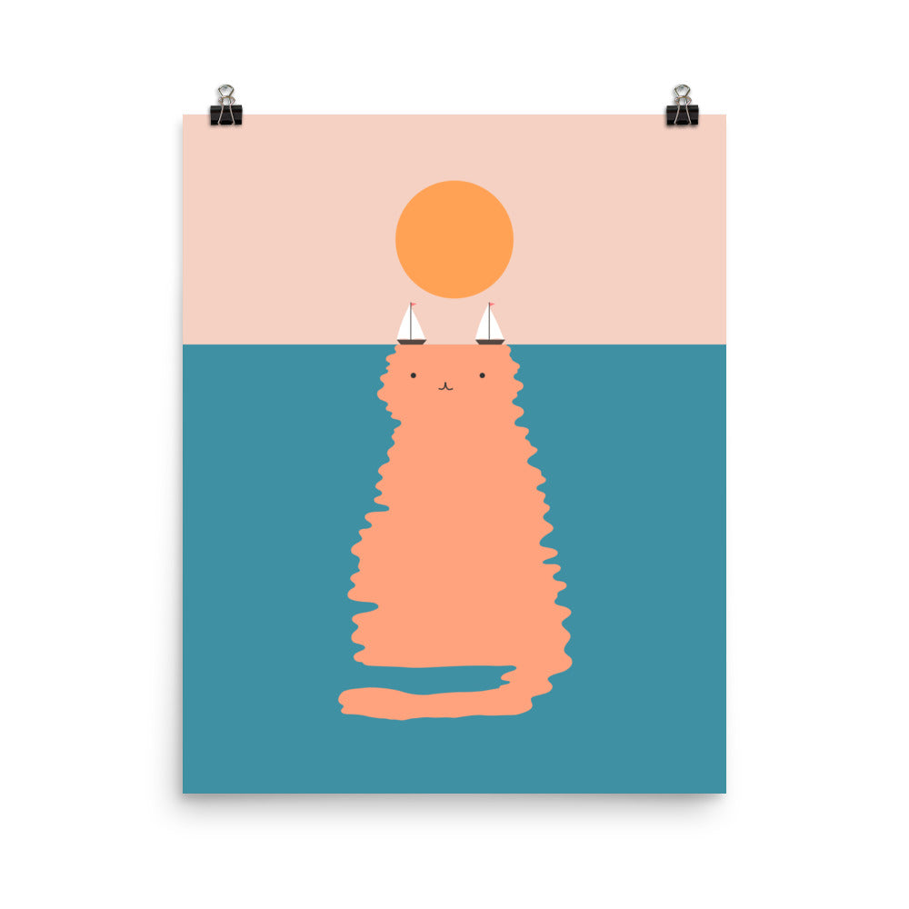 Cat Landscape 170 - Art print