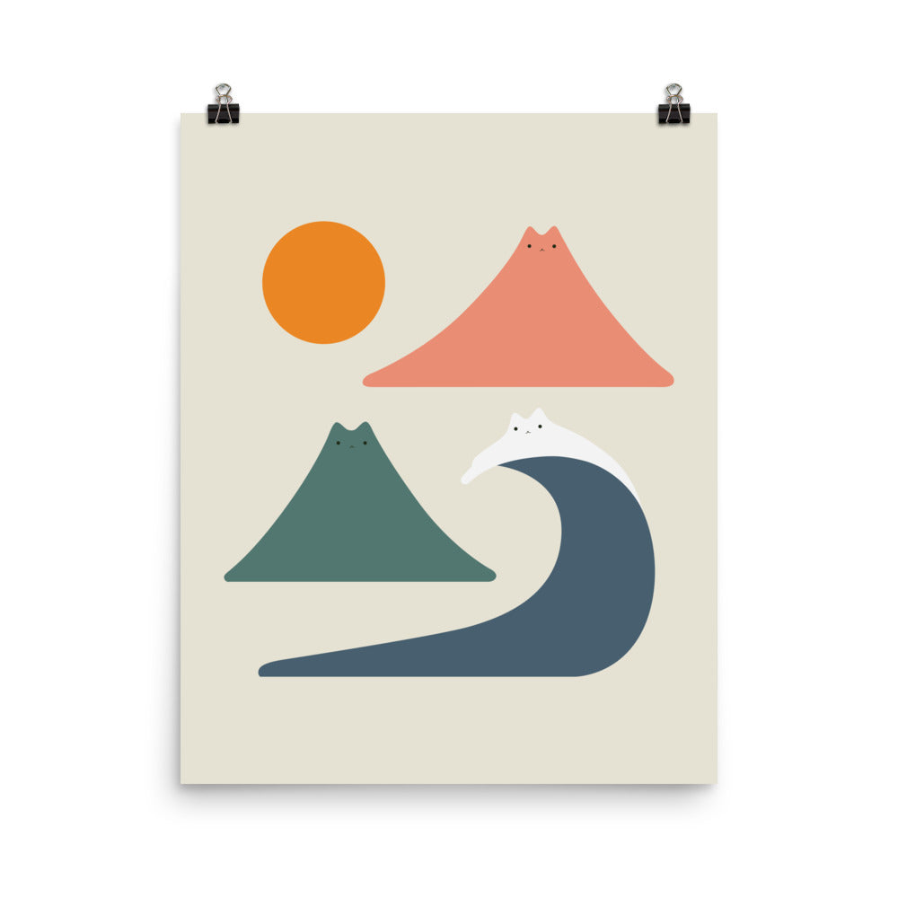 Cat Landscape 172 - Art print