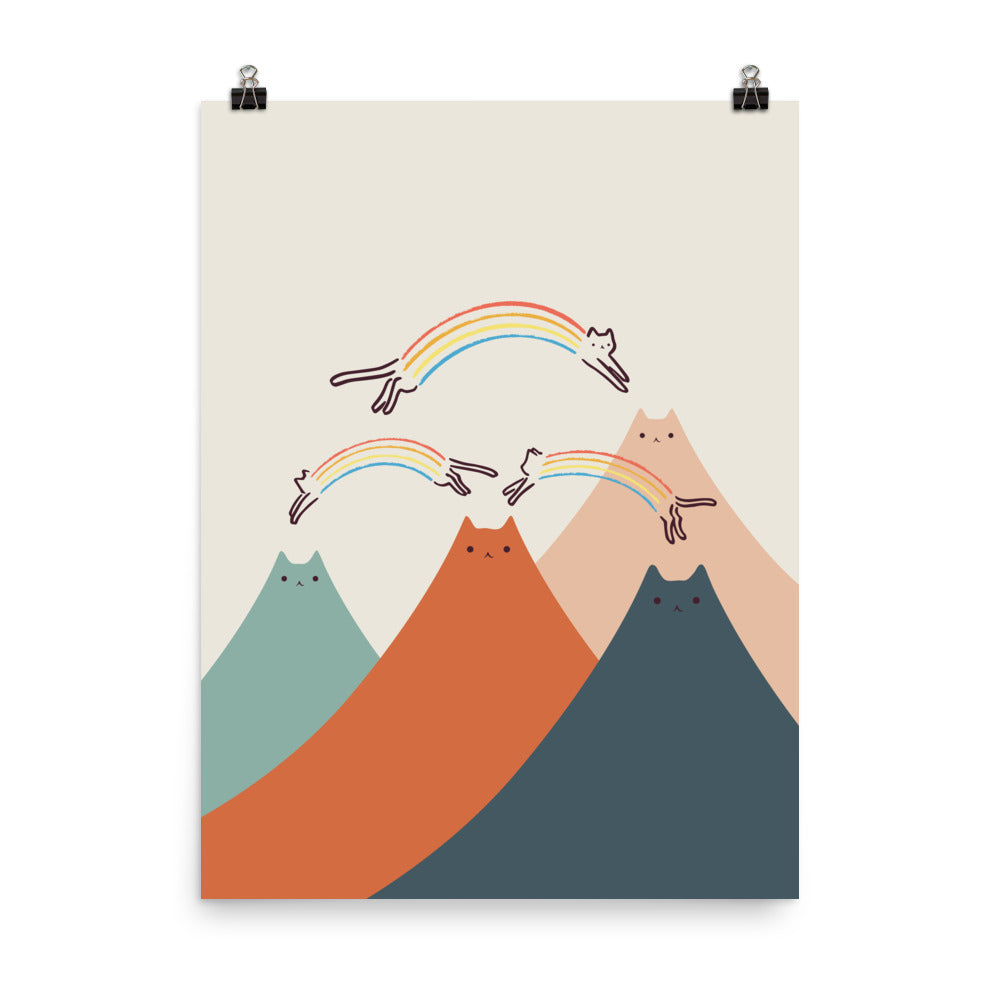 Cat Landscape 101 - Art print