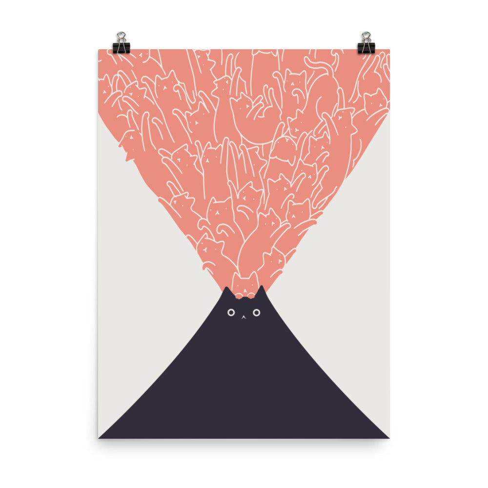 Cat Landscape 102: Vol-cat-no - Art print