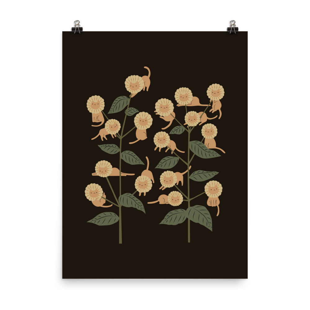 Cat and Plant 7: Catmouflage 2 - Art print