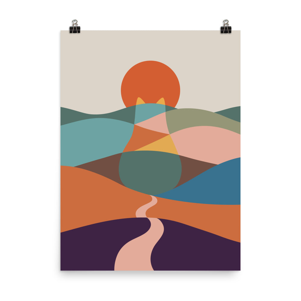 Cat Landscape 65 - Art print
