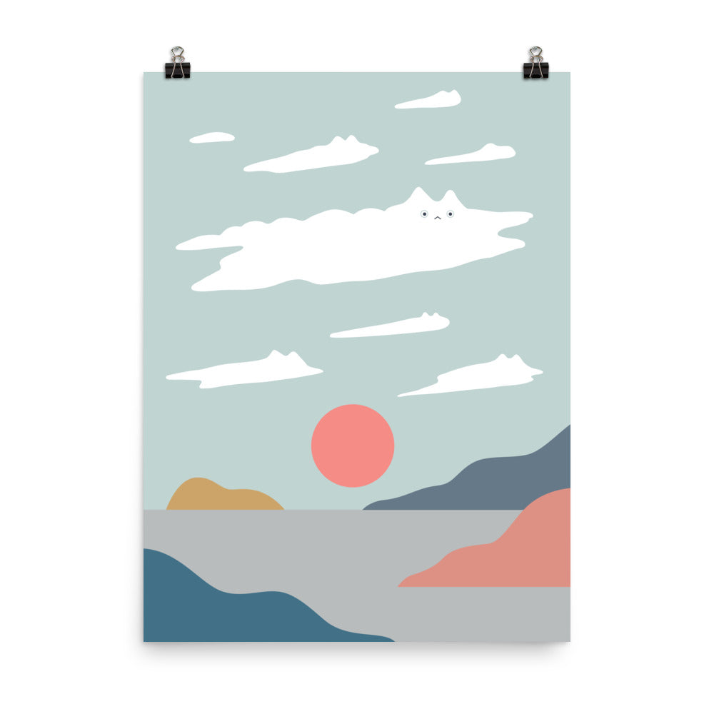 Cat Landscape 23 - Art print