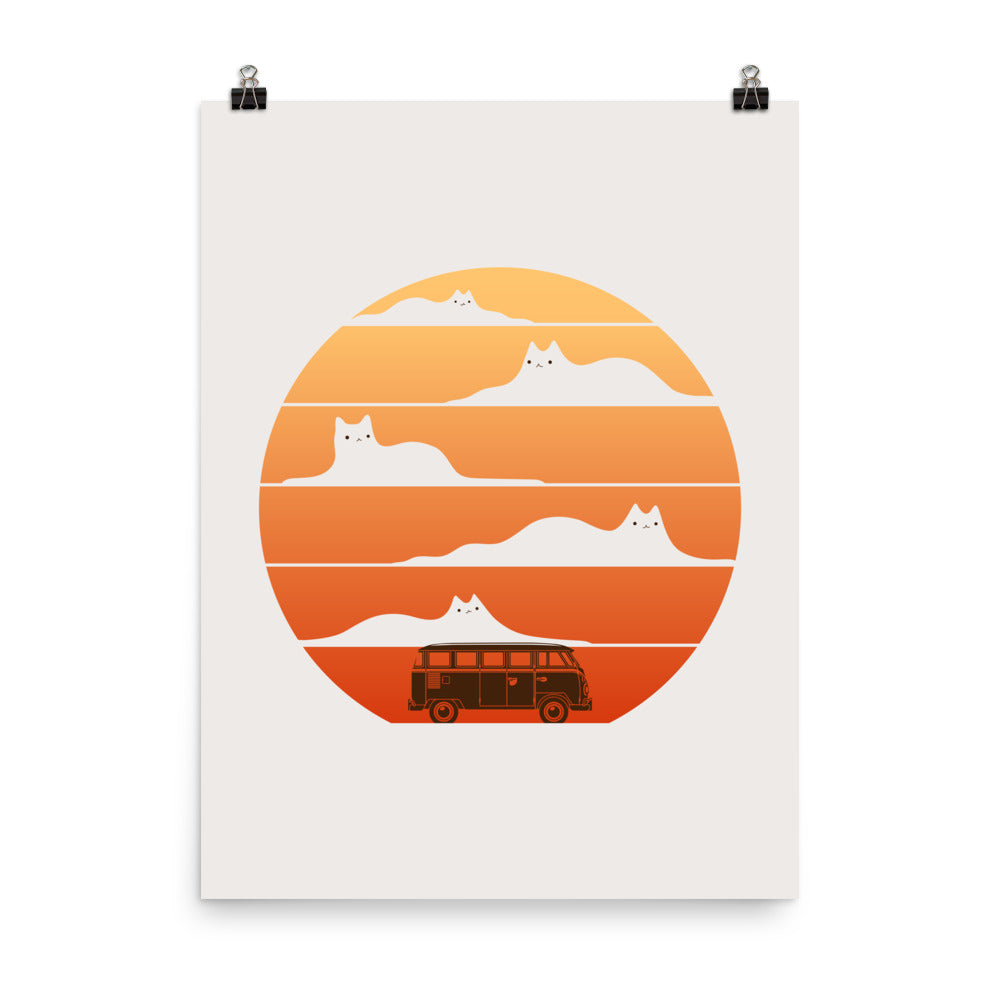 Cat Landscape 106 - Art print