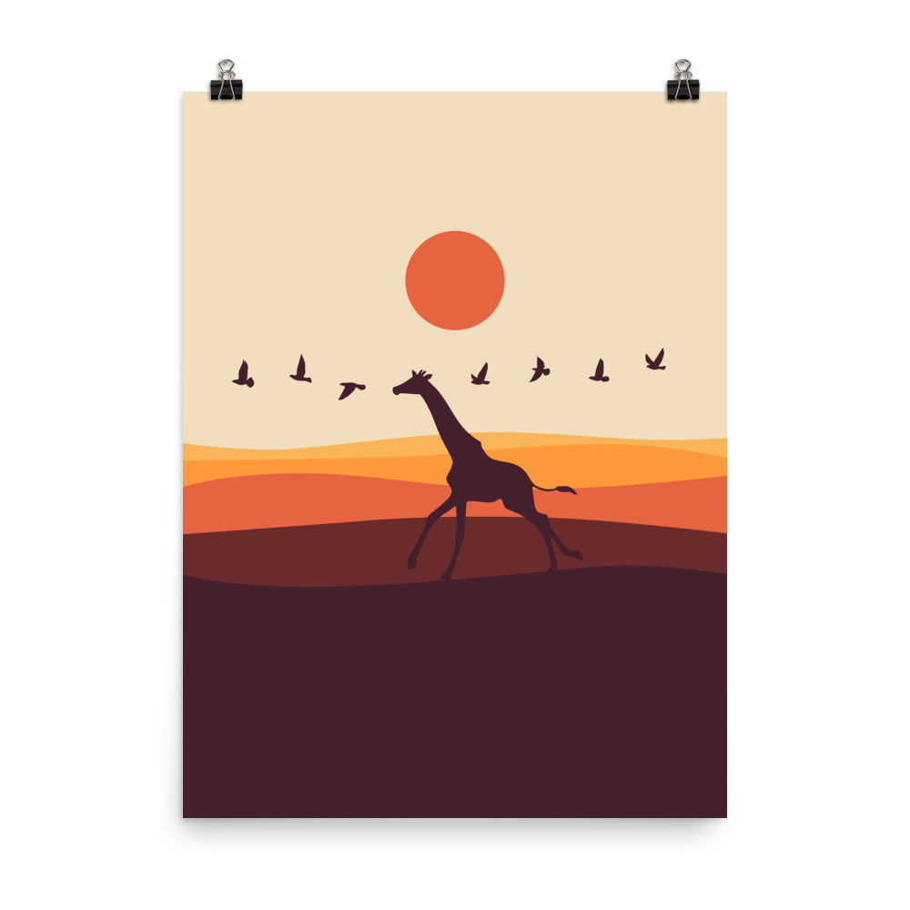 I'm like a bird 1 : Giraffe - Art print