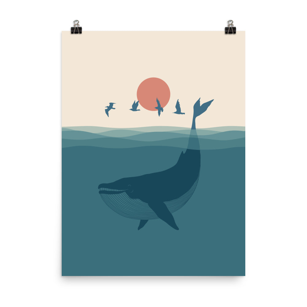 I'm like a bird 2: Whale - Art print