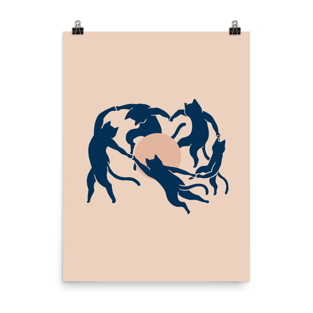 Cat Landscape 126: Meowtisse Dance - Art print