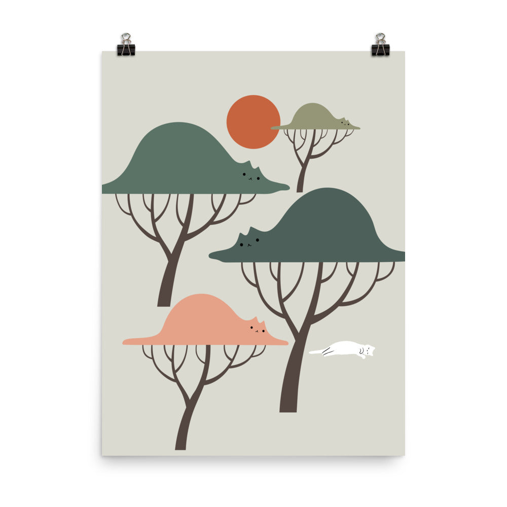 Cat Landscape 128 - Art print