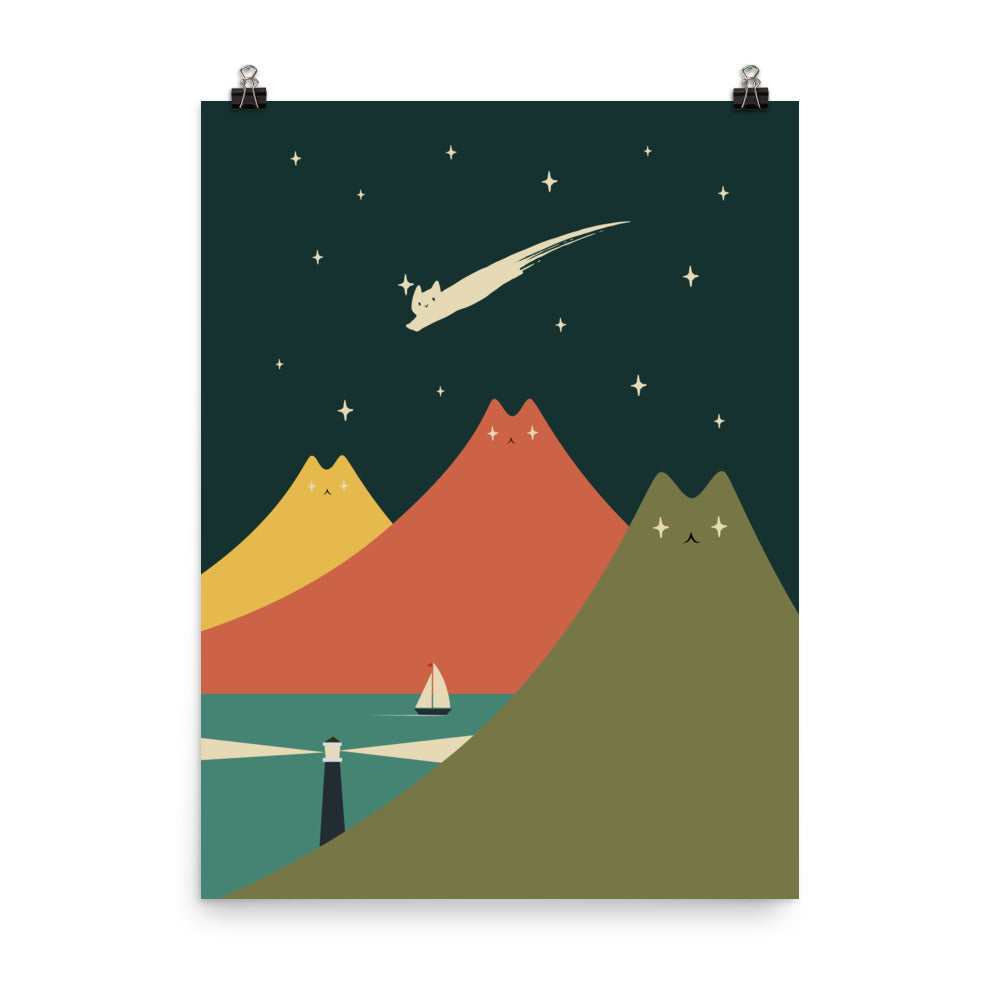 Cat Landscape 130 - Art print