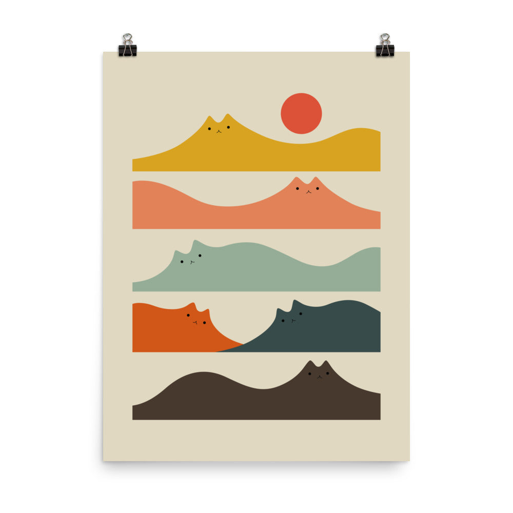 Cat Landscape 141 - Art print