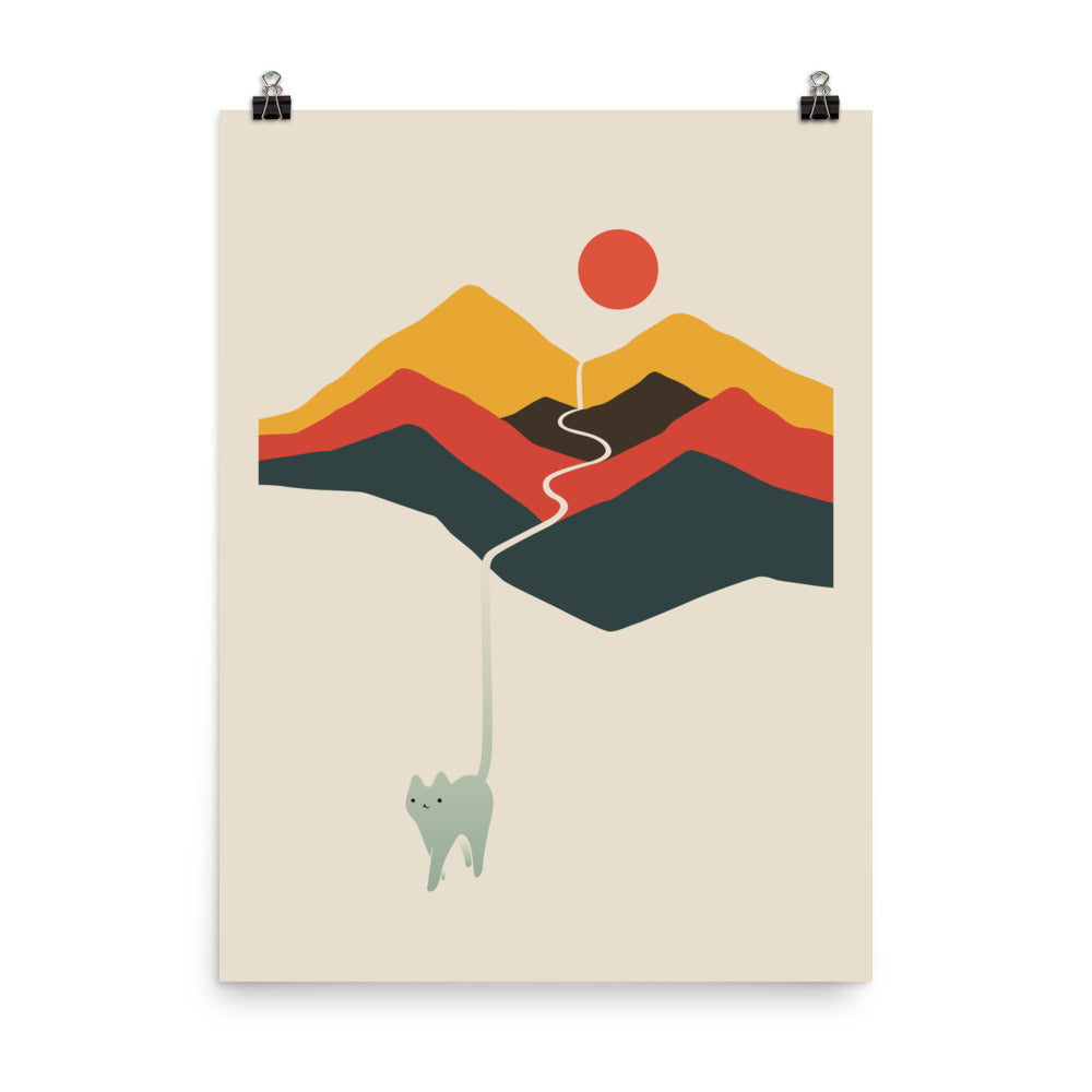 Cat Landscape 149 - Art print