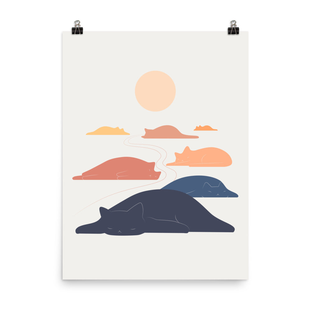 Cat Landscape 159 - Art print