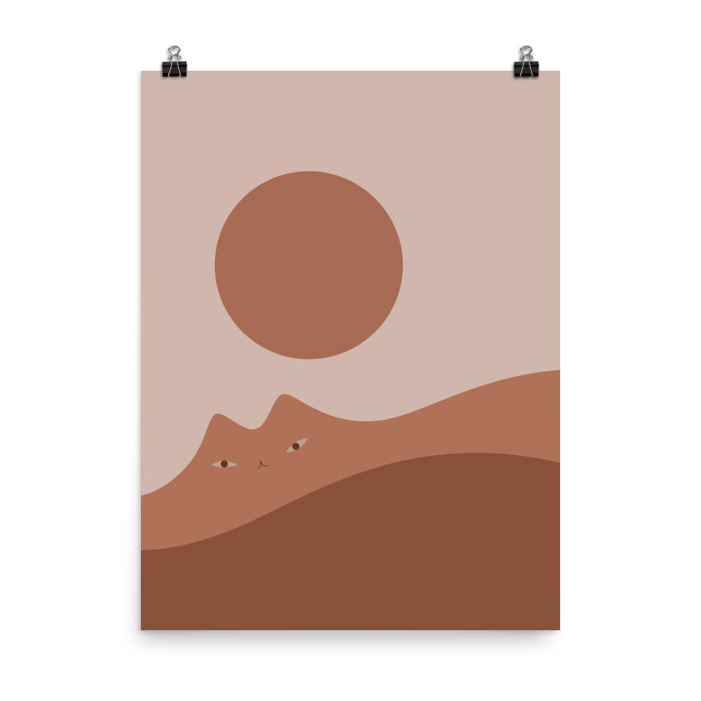 Cat Landscape 161A - Art print