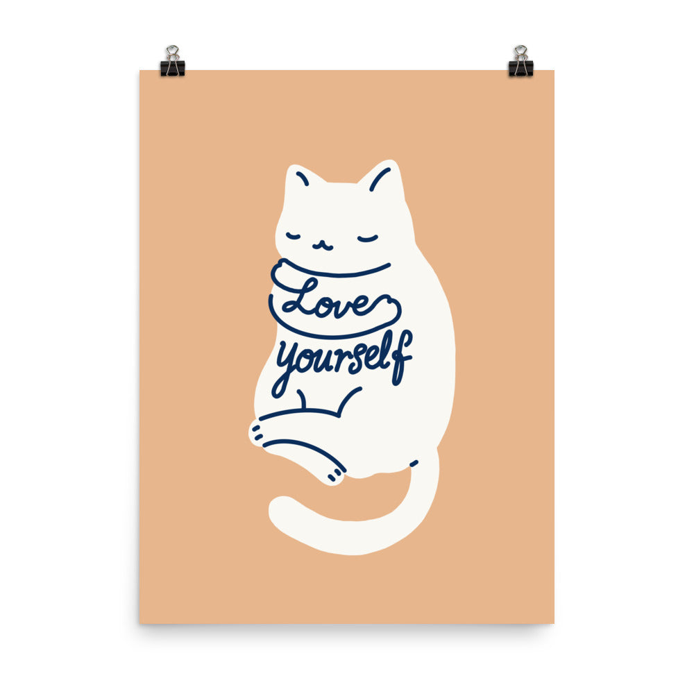 Love Yourself Cat - Art print