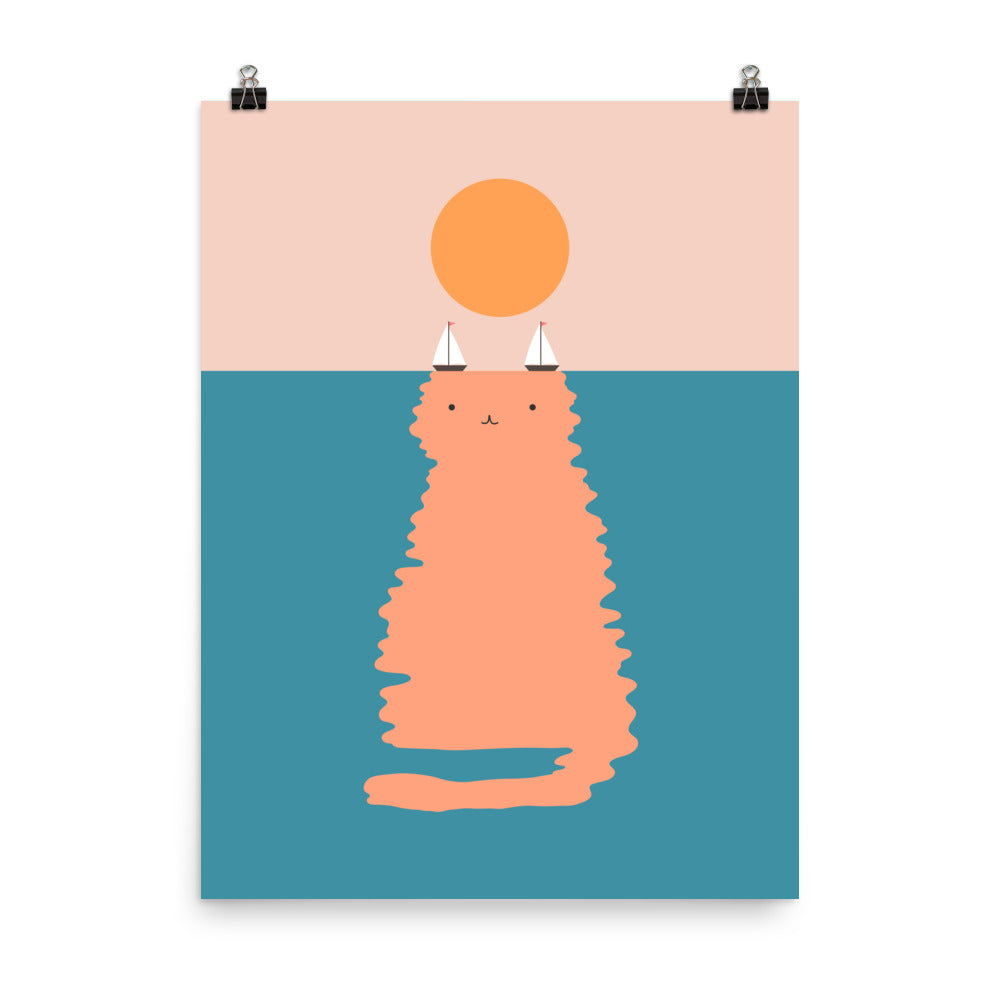 Cat Landscape 170 - Art print