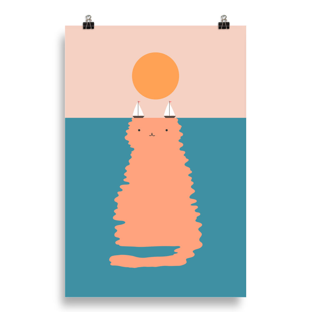 Cat Landscape 170 - Art print