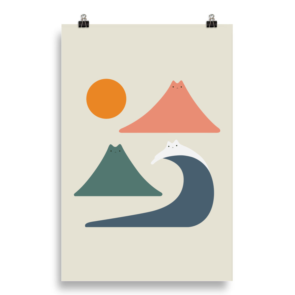 Cat Landscape 172 - Art print