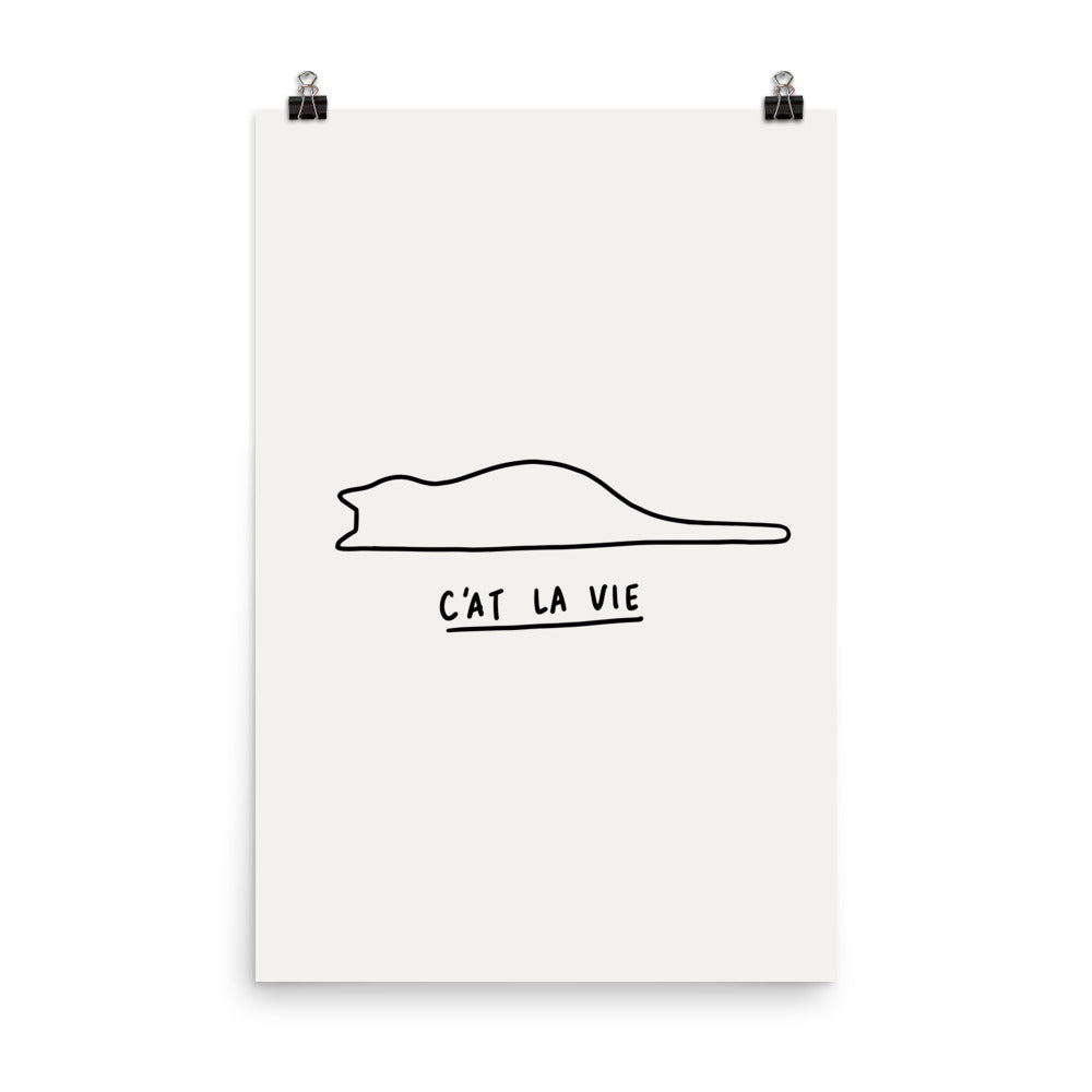 C'at La Vie - Art print