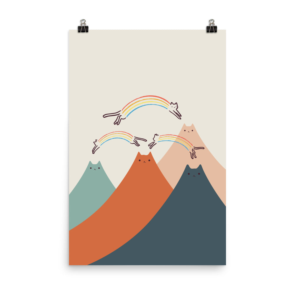 Cat Landscape 101 - Art print