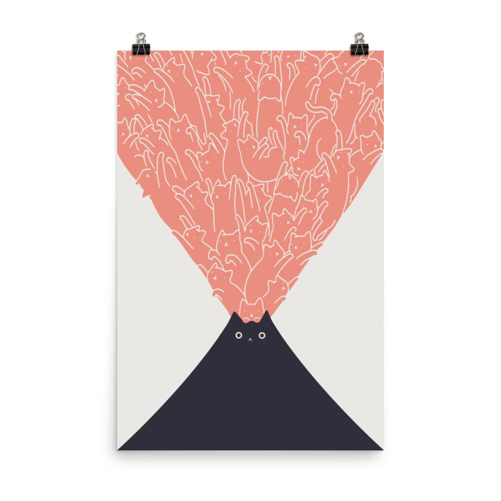 Cat Landscape 102: Vol-cat-no - Art print