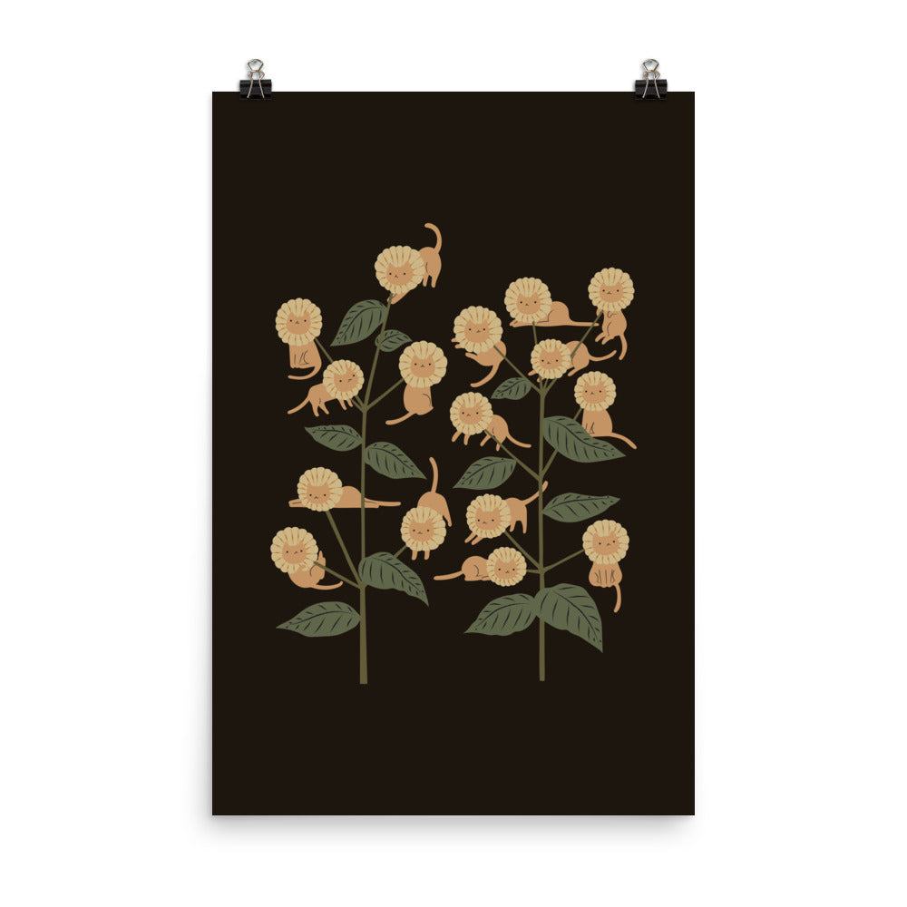 Cat and Plant 7: Catmouflage 2 - Art print