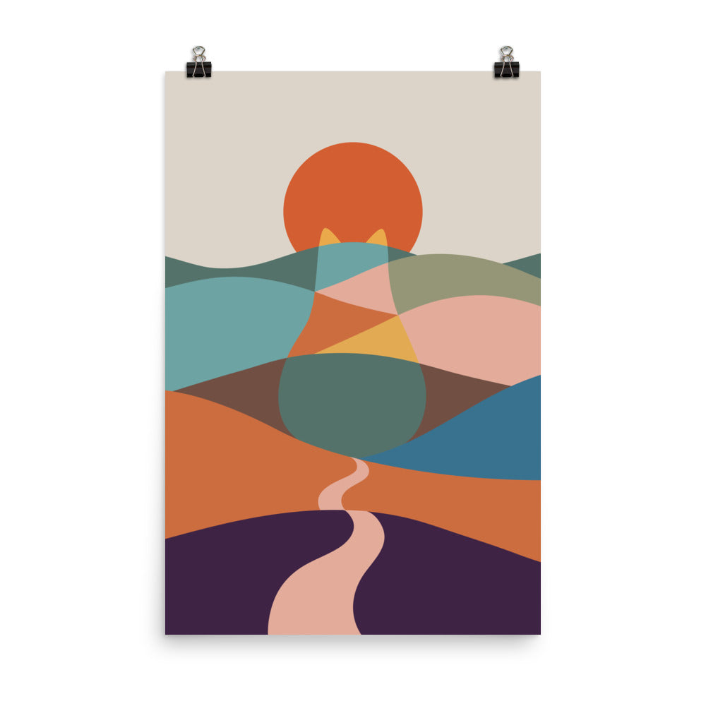 Cat Landscape 65 - Art print