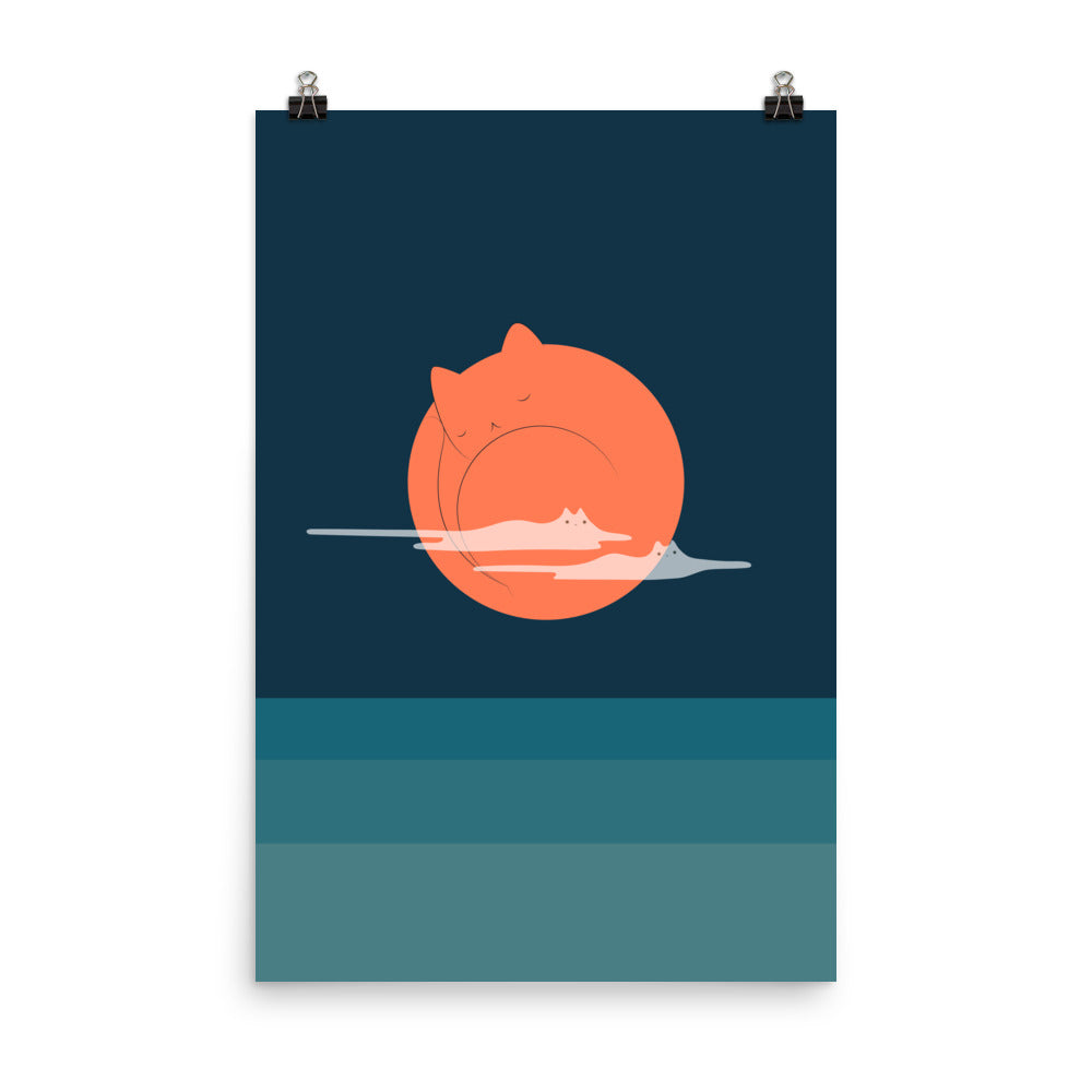 Cat Landscape 105 - Art print