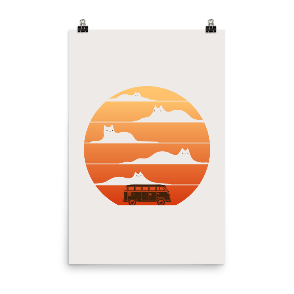 Cat Landscape 106 - Art print