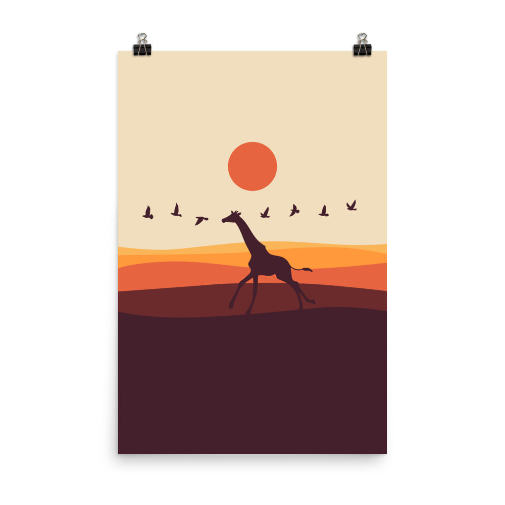 I'm like a bird 1 : Giraffe - Art print