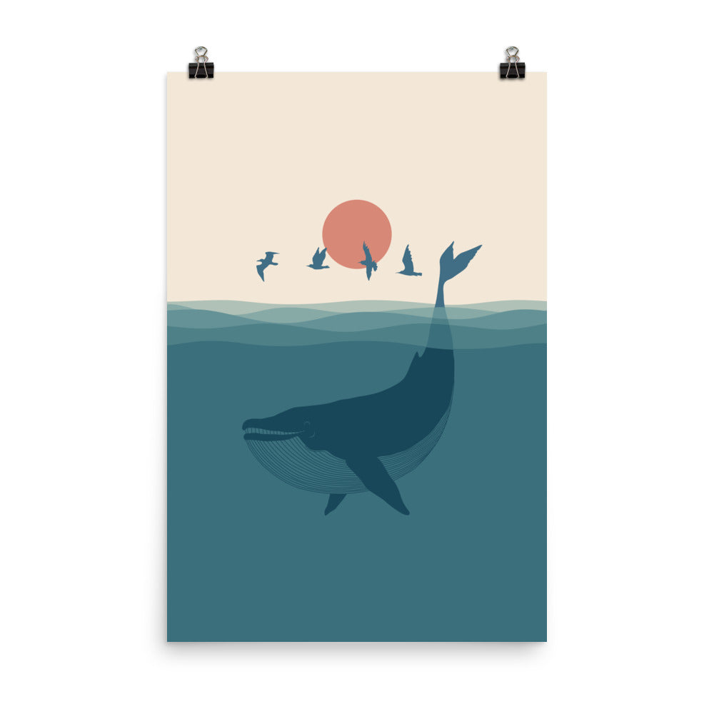 I'm like a bird 2: Whale - Art print