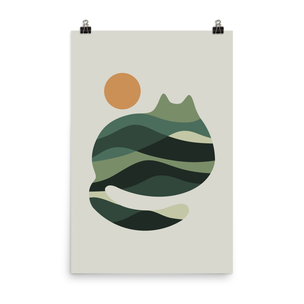 Cat Landscape 122 - Art print