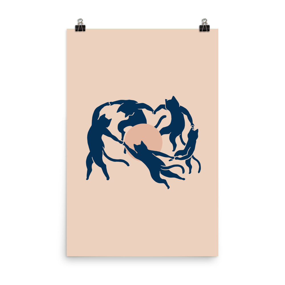 Cat Landscape 126: Meowtisse Dance - Art print