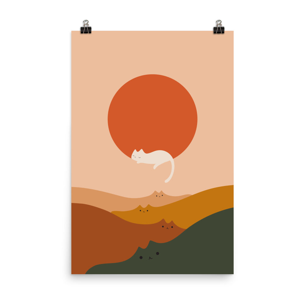 Cat Landscape 127 - Art print