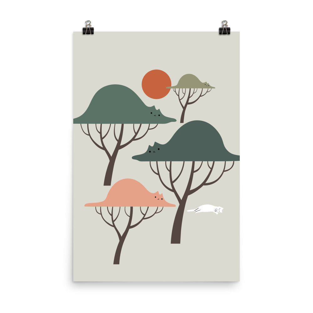 Cat Landscape 128 - Art print