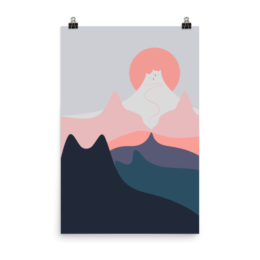 Cat Landscape 129 - Art print