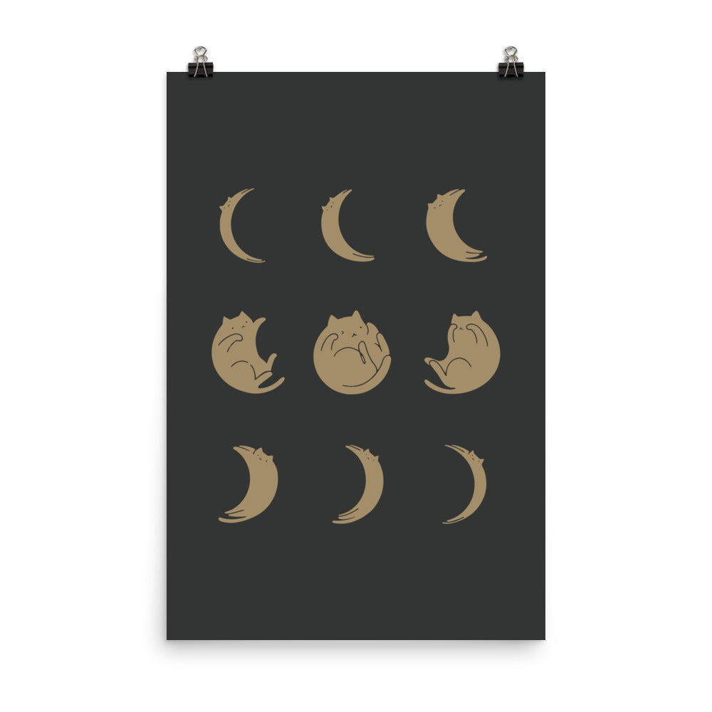 Cat Landscape 136: Cat Moon - Art print