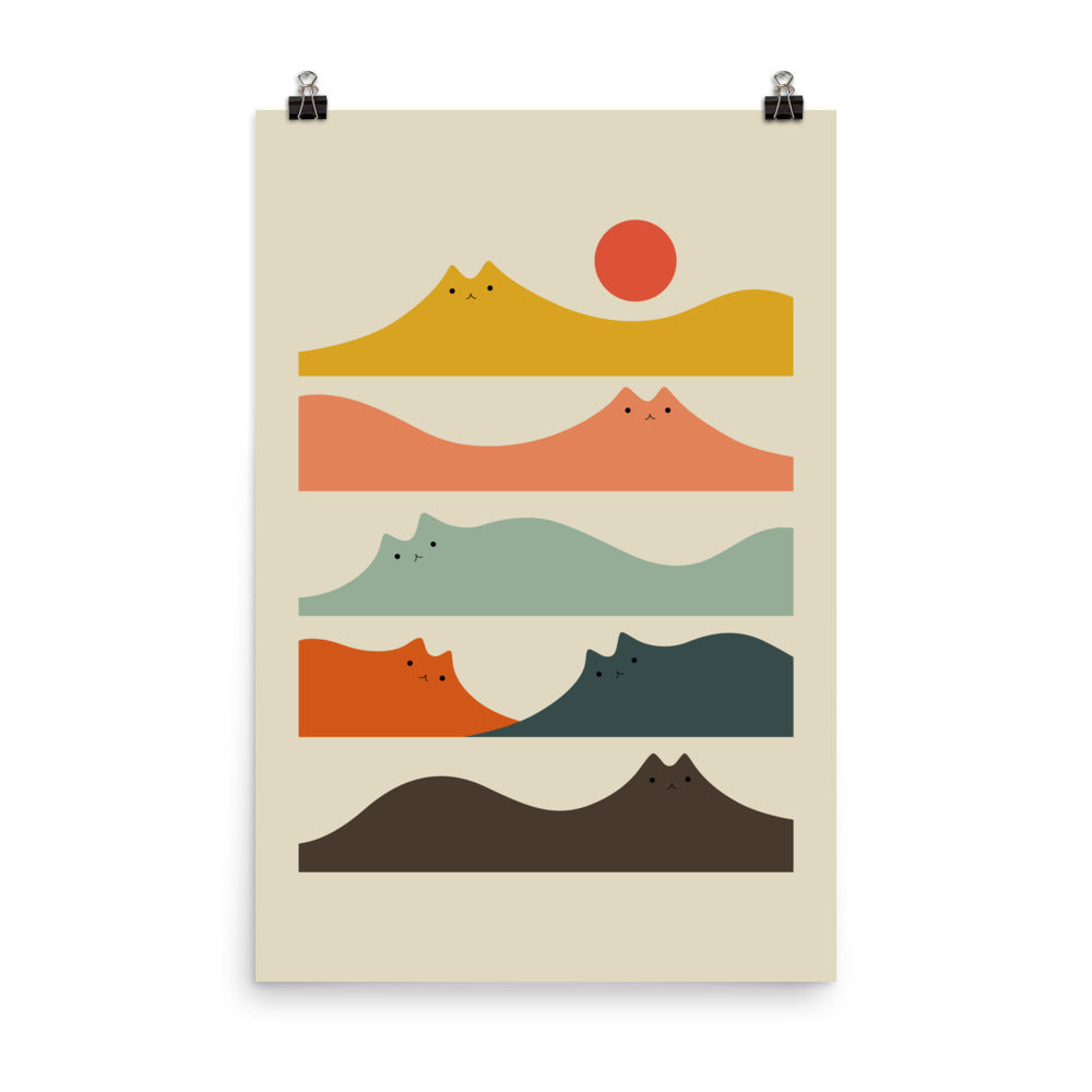 Cat Landscape 141 - Art print