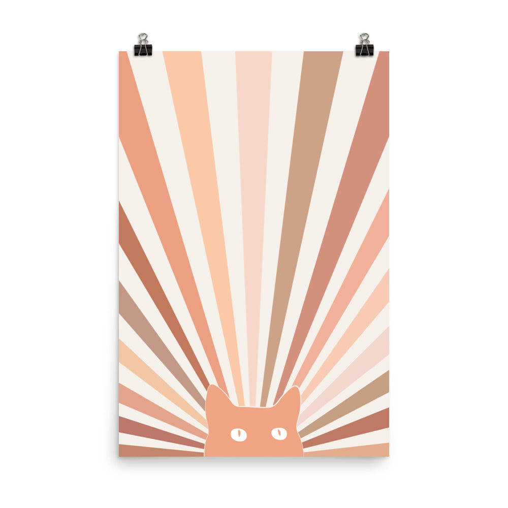 Cat Landscape 142A: The Sun - Art print