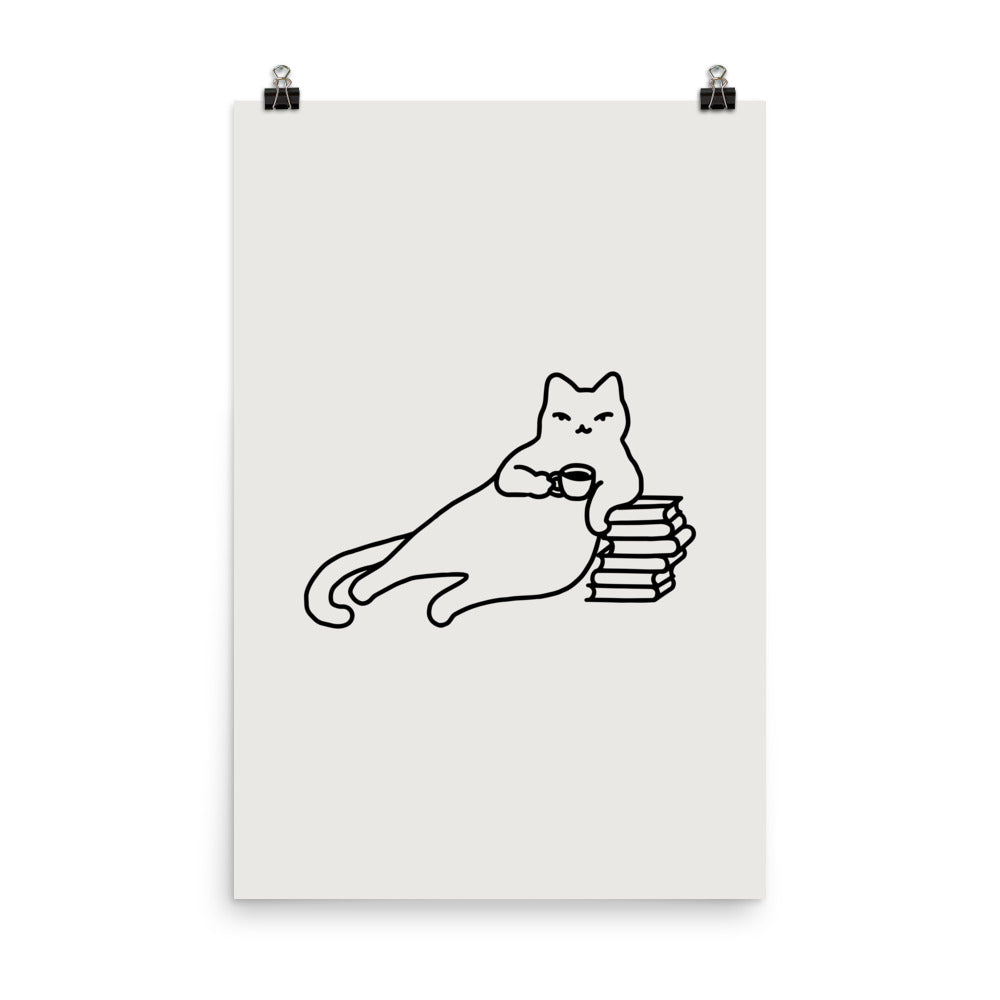 Coffee Cat 3: Catfee Time - Art print