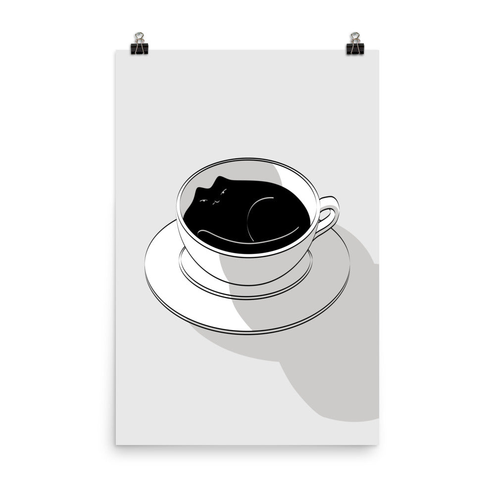 Coffee Cat 5 - Art print